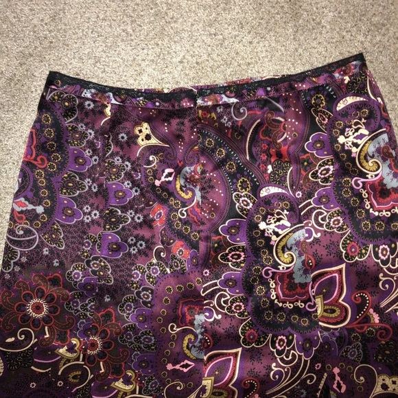 The Limited Satiny A-line skirt multicolored 10 - Picture 3 of 8